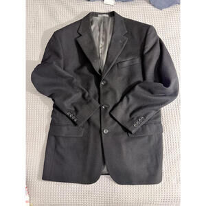 Oscar de la Renta Black Cashmere Blend Blazer